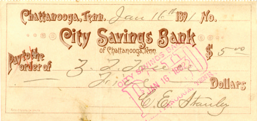 City Savings Bank 1-16-1891